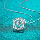DIAMANTÉ HEART MOISSANITE PENDENT NECKLACE